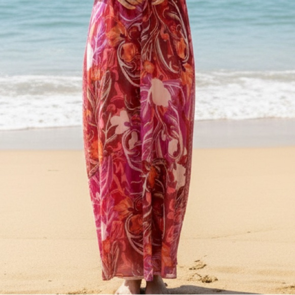 Coldwater Creek Funky Print Maxi Dress size 14 - Picture 11 of 11